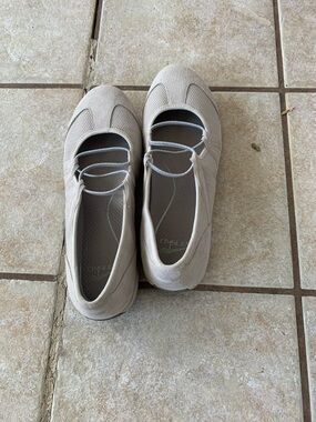 Dansko Light Taupe Mary Jane Flats